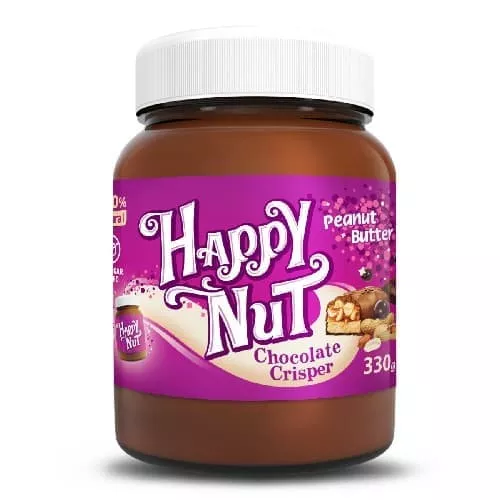Happy Nut Арахисовая паста с взрывной карамелью 330 гр
