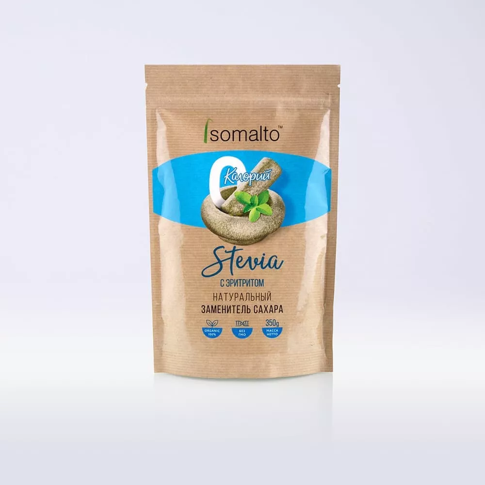 Isomalto Стевия с Эритритолом Заменитель Сахара 350g фото