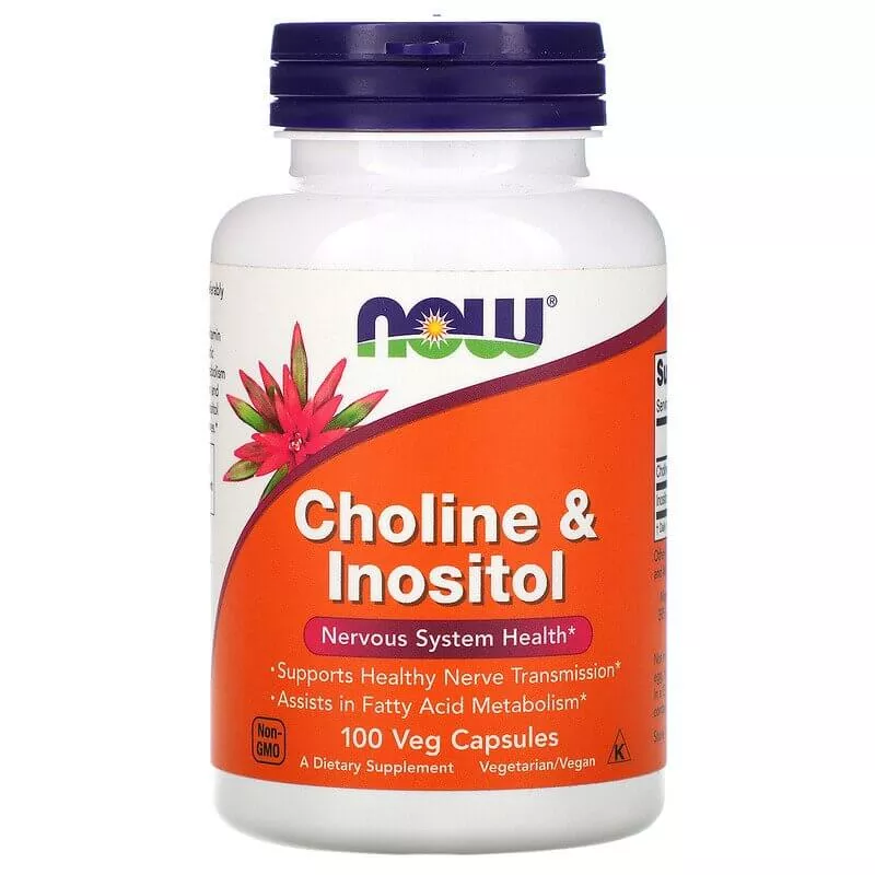NOW Choline & Inositol 250/250mg 100 vcaps