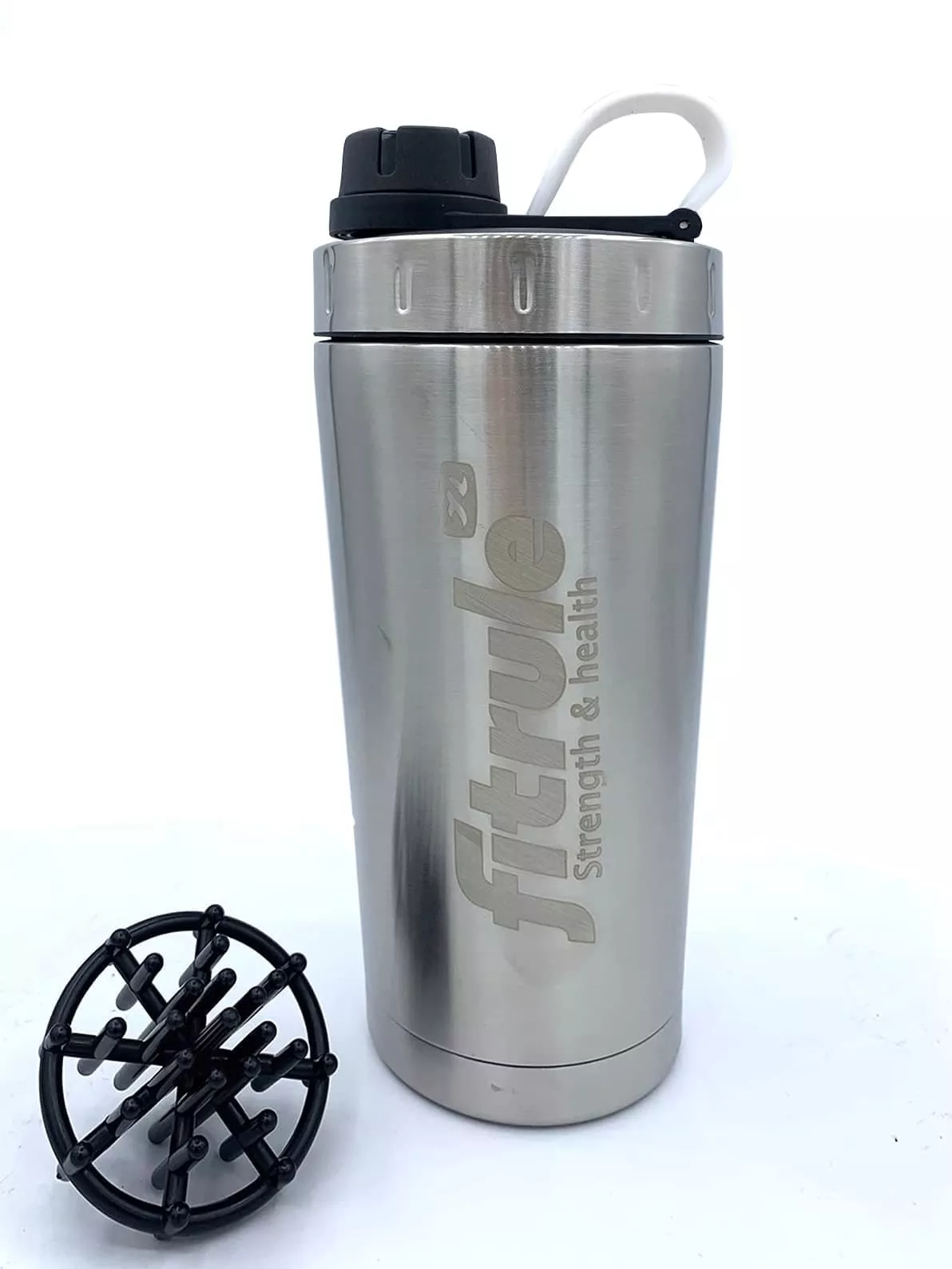 FitRule Шейкер алюминиевый с крышкой Twist 700ml (Металл)