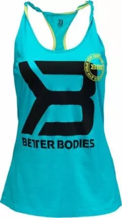 Better Bodies Twisted t-back, майка голубая