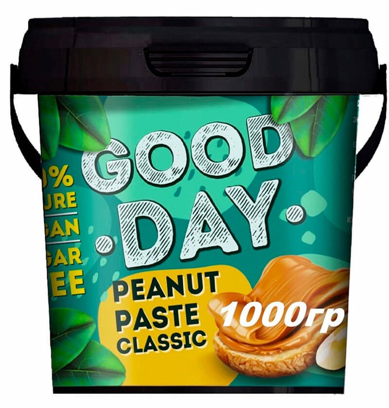 GOOD DAY Арахисовая паста классика 1000g