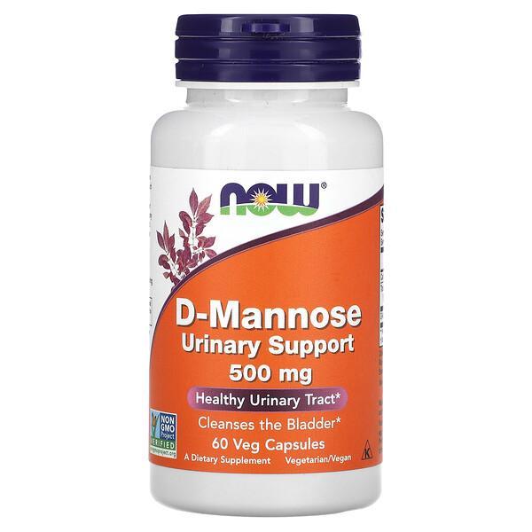 NOW D-Mannose Urinary Support 500mg 60 vcaps