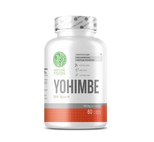 Nature Foods Yohimbe extract 100mg 60 caps фото
