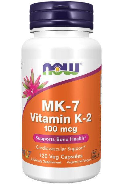 NOW Vitamin K-2 (MK7) 100 mcg 120 caps фото