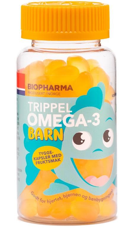 Biopharma Trippel Omega-3 Barn 120 caps фото