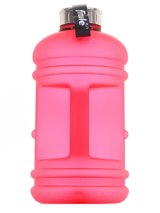 FitRule Бутыль прорезиненная металлическая крышка 2,2L (Розовая) фото