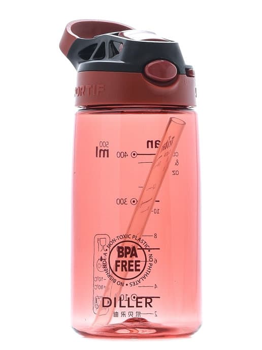 Diller Бутылка для воды D13 500ml (Красный) фото
