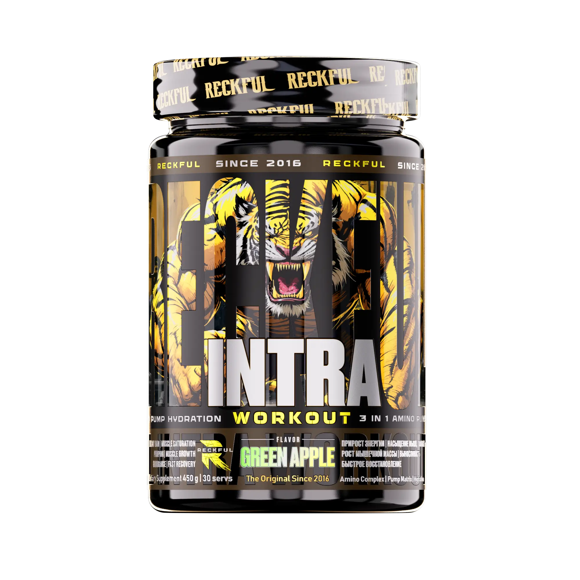Reckful ® Intra Workout 450g 30 serv (bcaa+hydration+pump)