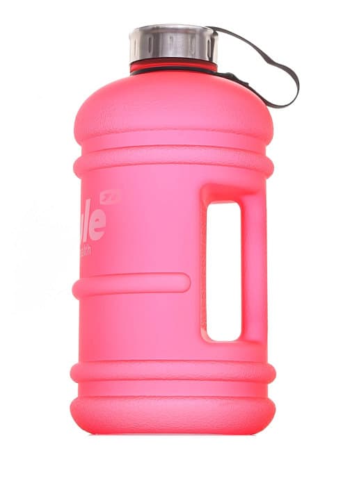 FitRule Бутыль прорезиненная металлическая крышка 2,2L (Розовая) фото