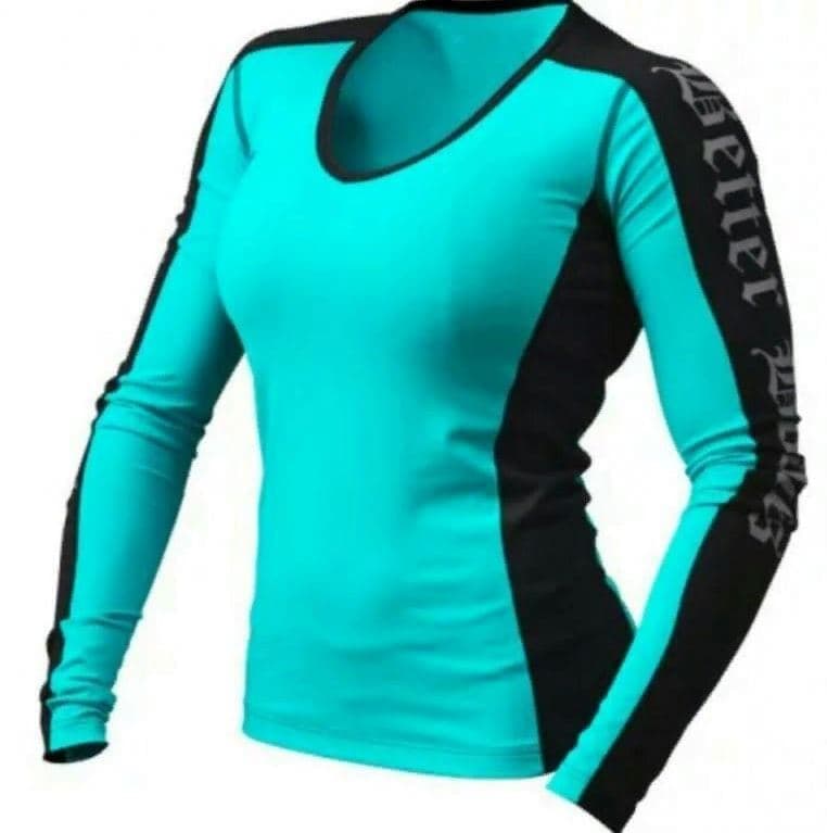 Better Bodies Shaped, футболка с длинным рукавом, бирюзовый