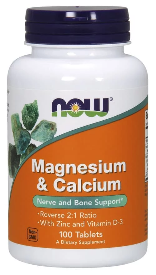 NOW Calcium-Magnesium 500mg 100 tabs фото