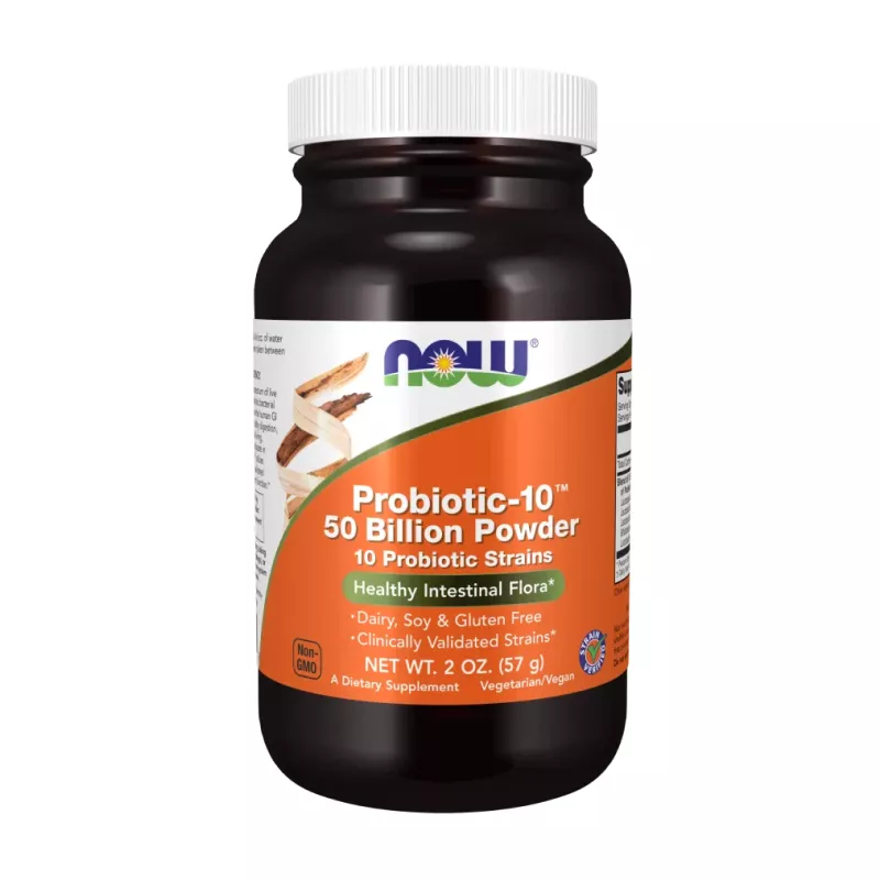 картинка NOW Probiotic-10 50 Billion Powder 57g от магазина спортивного питания «2scoop»