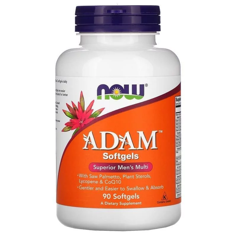 NOW ADAM Men's Multiple Vitamin 90 softgels фото