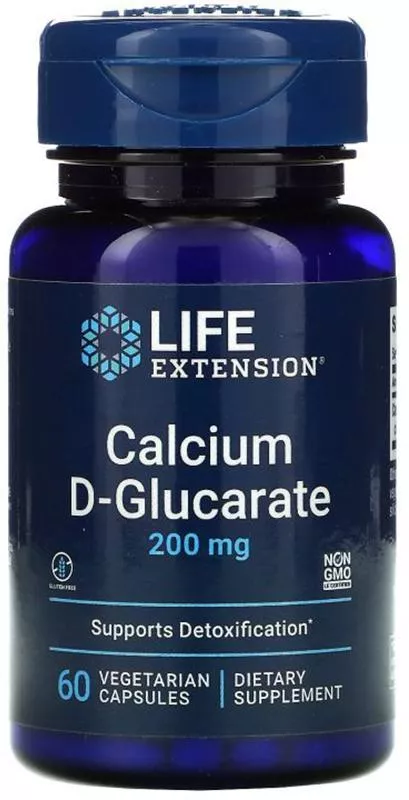 LIFE Extension Calcium D-Glucarate 200mg 60 vcaps фото