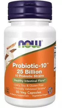 NOW Probiotic-10 25 Billion 50 vcaps фото